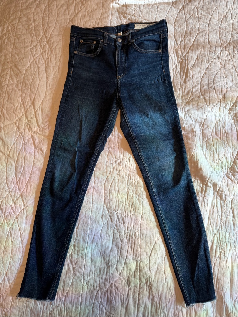 rag & bone dark indigo skinny jeans
